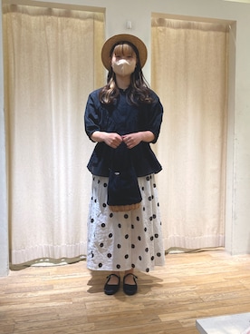 「Samansa Mos2（サマンサ モスモス）のアイテム（シャツ/ブラウス）」を使った、ホさん（レディース・156cm）の春コーディネート