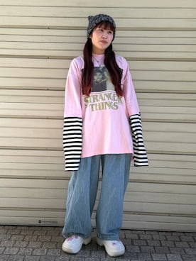 「crocs（クロックス）のアイテム」を使った、Marshaさん（レディース・156cm）の冬コーディネート