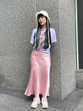 「ラメニット」｜「アイテム（ワンピース/ドレス）」を使った、Marshaさん（レディース・156cm）の秋コーディネート