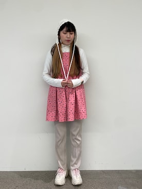 「Little sunny bite（リトルサニーバイト）のアイテム（ワンピース/ドレス）」を使った、Marshaさん（レディース・156cm）の冬コーディネート