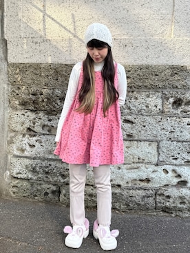 「Little sunny bite（リトルサニーバイト）のアイテム（ワンピース/ドレス）」を使った、Marshaさん（レディース・156cm）の冬コーディネート
