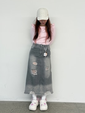 「kaorinomori（カオリノモリ）のアイテム」を使った、Marshaさん（レディース・156cm）の秋コーディネート