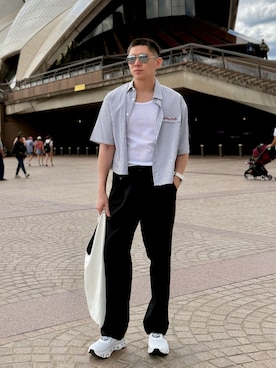 「ALDO（アルド）のアイテム」を使った、Martin Bravoさん（メンズ・175cm）の秋コーディネート