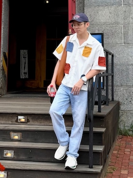 「H&M（エイチ・アンド・エム）のアイテム」を使った、Martin Bravoさん（メンズ・175cm）の夏コーディネート