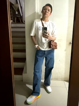 「アイテム（パンツ）」を使った、Martin Bravoさん（メンズ・175cm）の夏コーディネート