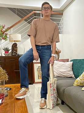 「OXYGEN（オキシゲン）のアイテム」を使った、Martin Bravoさん（メンズ・175cm）の夏コーディネート