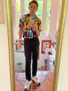 「SKECHERS（スケッチャーズ）のアイテム」を使った、Martin Bravoさん（メンズ・175cm）の夏コーディネート