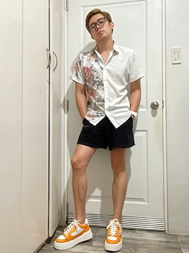 「orange」｜Martin Bravoさん（メンズ・175cm）の夏コーディネート