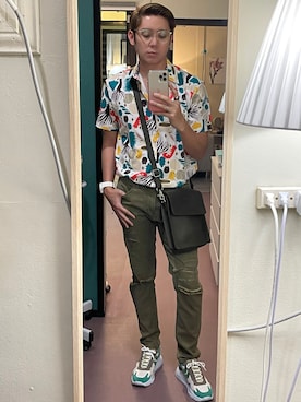 「hummel（ヒュンメル）のアイテム」を使った、Martin Bravoさん（メンズ・175cm）の秋コーディネート