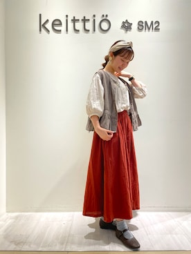 「グランツリー武蔵小杉」｜かこさん（レディース・157cm）の夏コーディネート