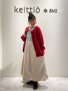 「グランツリー武蔵小杉」｜かこさん（レディース・157cm）の冬コーディネート
