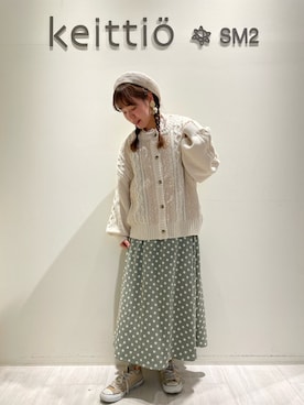 「グランツリー武蔵小杉」｜かこさん（レディース・157cm）の冬コーディネート