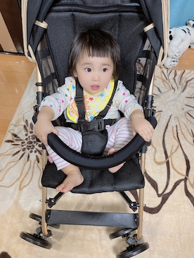 「babyGAP（babyGAP）のアイテム（トップス、ホワイト系）」を使った、yuchan (相互フォロー)さん（キッズ・100cm）の秋コーディネート