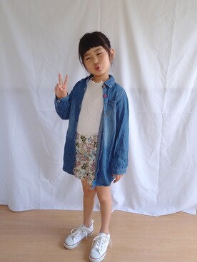 「ZOZOKIDSDAY」｜「アイテム（ジャケット/アウター）」を使った、eratantanmenさん（キッズ・120cm）の春コーディネート
