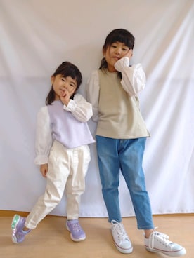 「SKECHERS（スケッチャーズ）のアイテム」を使った、eratantanmenさん（キッズ・120cm）の冬コーディネート