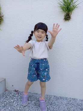 「SKECHERS（スケッチャーズ）のアイテム」を使った、eratantanmenさん（キッズ・100cm）の春コーディネート