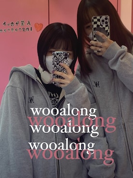 「WOOALONG（ウアロン）のアイテム」を使った、芋の助さん（レディース・153cm）の春コーディネート