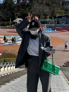 「冬」｜「アイテム（セットアップ）」を使った、芋の助さん（レディース・153cm）の冬コーディネート