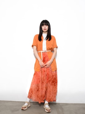 「initial（イニシャル）のアイテム（シューズ）」を使った、syzygyさん（レディース・168cm）の春コーディネート