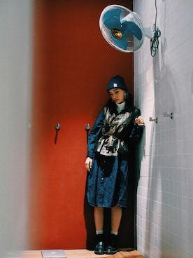 「NIKE SB（ナイキエスビー）のアイテム（帽子）」を使った、syzygyさん（レディース・174cm）の秋コーディネート