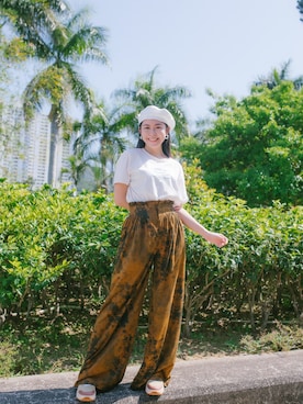 「initial（イニシャル）のアイテム（シューズ）」を使った、syzygyさん（レディース・168cm）の春コーディネート