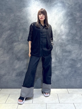 「JUNRED（ジュンレッド）のアイテム」を使った、ぜんさん（レディース・163cm）の夏コーディネート