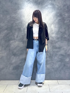「JUNRED（ジュンレッド）のアイテム」を使った、ぜんさん（レディース・163cm）の夏コーディネート