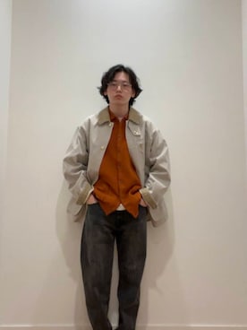 「アイテム（カーディガン/ボレロ）」を使った、nomura0410さん（メンズ・171cm）の冬コーディネート