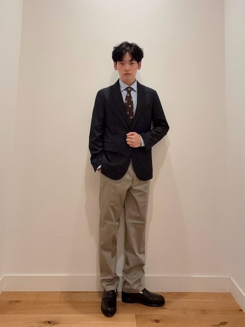 セール】LIFE STYLE TAILOR ストレッチコットンパンツ（スーツパンツ