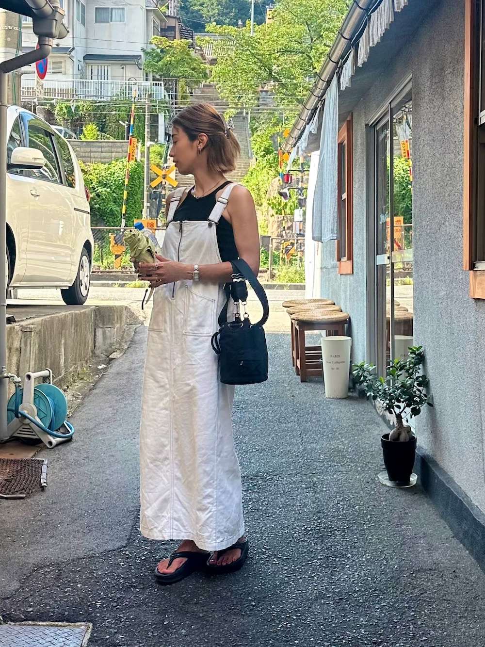 ISOOKのジャンパースカートを使った人気ファッション