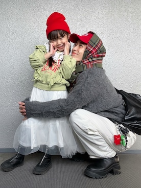 「devirock（デビロック）のアイテム」を使った、まーさんさん（レディース・162cm）の冬コーディネート