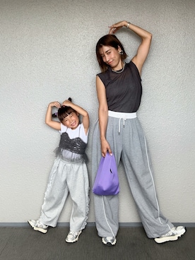 「アイテム（タンクトップ）」を使った、まーさんさん（レディース・162cm）の秋コーディネート