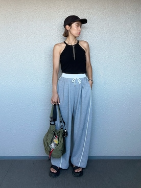 「HANNE（アン）のアイテム」を使った、まーさんさん（骨格ナチュラル・レディース・162cm）の夏コーディネート