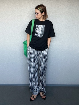 「アイテム（ヘアアクセサリー）」を使った、まーさんさん（レディース・162cm）の夏コーディネート