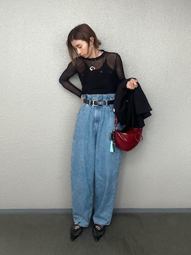 「ISOOK（アイスー）のアイテム」を使った、まーさんさん（レディース・162cm）の夏コーディネート