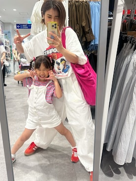 「ANGIE（アンジー）のアイテム」を使った、まーさんさん（レディース・162cm）の夏コーディネート