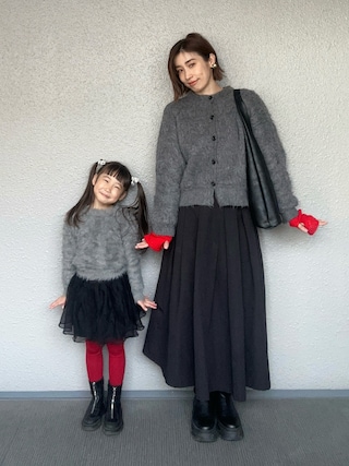 黒　グレー　ブラック　長袖カーディガン　ボレロ　ロングスカート  セット　春夏 セール】ビジューボタンカーディガン（カーディガン/ボレロ）｜one