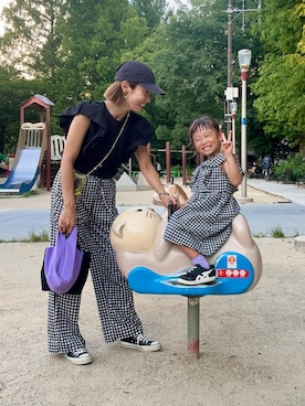 「アイテム（アクセサリー）」を使った、まーさんさん（レディース・162cm）の夏コーディネート