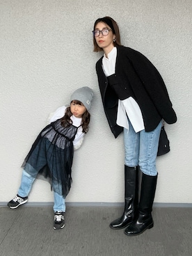 「アイテム（その他トップス）」を使った、まーさんさん（レディース・162cm）の秋コーディネート