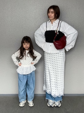 「ISOOK（アイスー）のアイテム」を使った、まーさんさん（レディース・162cm）の春コーディネート