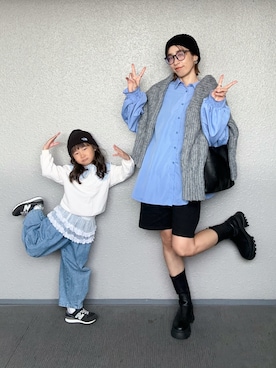 「Honeys（ハニーズ）のアイテム」を使った、まーさんさん（レディース・162cm）の秋コーディネート