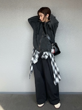 「chuclla（チュクラ）のアイテム」を使った、まーさんさん（レディース・162cm）の冬コーディネート