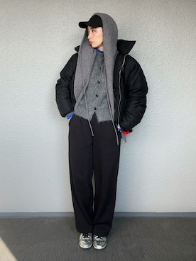 「hellam（へラム）のアイテム」を使った、まーさんさん（レディース・162cm）の冬コーディネート