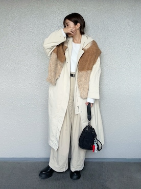 「chuclla（チュクラ）のアイテム」を使った、まーさんさん（レディース・162cm）の秋コーディネート