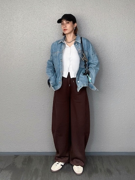 「classicalelf（クラシカルエルフ）のアイテム（パンツ）」を使った、まーさんさん（レディース・162cm）の春コーディネート