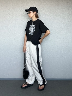「select MOCA by son（セレクトモカバイソン）のアイテム」を使った、まーさんさん（骨格ナチュラル・レディース・162cm）の夏コーディネート