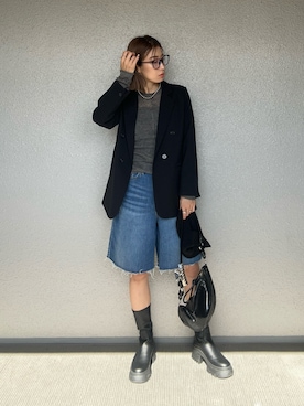 「chuclla（チュクラ）のアイテム」を使った、まーさんさん（レディース・162cm）の秋コーディネート