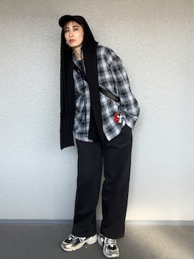 「hellam（へラム）のアイテム」を使った、まーさんさん（レディース・162cm）の冬コーディネート