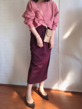 「perche（ペルケ）のアイテム」を使った、aさん（レディース・158cm）の春コーディネート