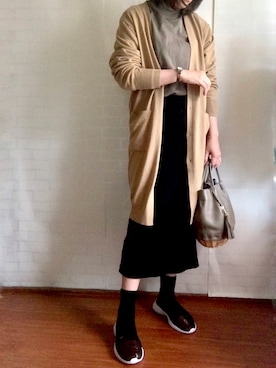 「perche（ペルケ）のアイテム」を使った、aさん（レディース・158cm）の秋コーディネート